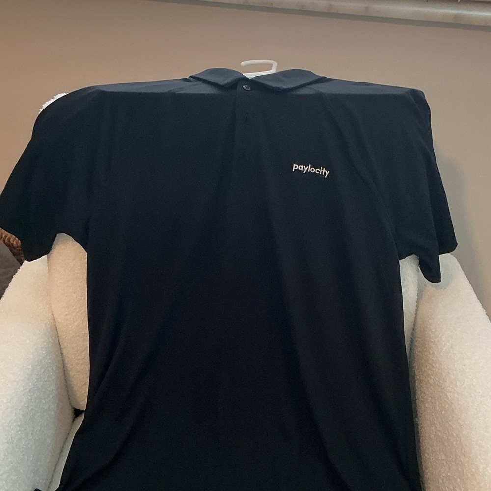 New Era Black Polo Shirt
